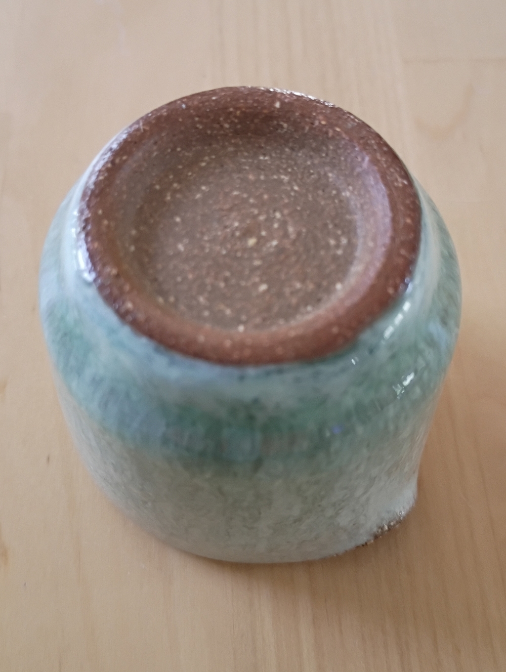 Tiny Handmade Ceramic Pitcher - Picture 3 of 5